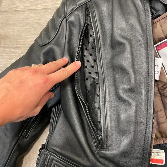 Leather Motorcycle Jacket - Picture 6 of 14